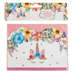 Set 20 Invitatii Petrecere Si Pliculete Unicorn