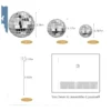 Decoratiune Tort Aniversare Cristal Deluxe