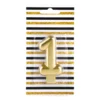 lumanare tort cifra 1 gold