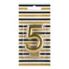 lumanare tort cifra 5 gold