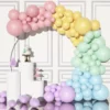 Arcada Baloane Botez Pastel Multicolore 145 Piese