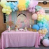 Arcada Baloane Botez Pastel Multicolore 145 Piese