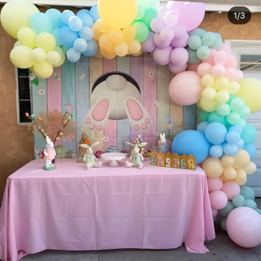 Arcada Baloane Botez Pastel Multicolore 145 Piese