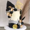 Set Decoratiuni pentru Tort Lux Negru & Auriu