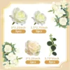 Decoratiune Tort Cu Trandafiri Albi Elegant