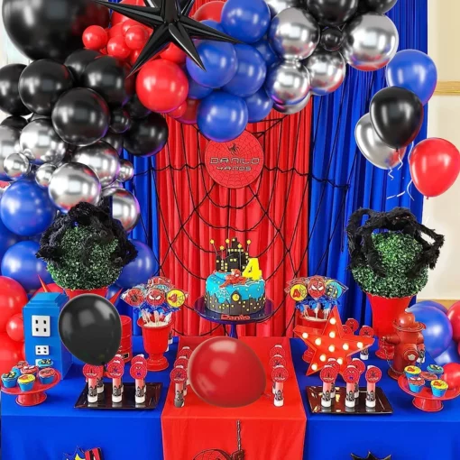 Arcada Baloane Aniversare Spider Party 118 Piese