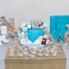 Decoratiune Tort Botez Baietel cu Elefantel si Accesorii Baby