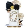 Set Decoratiuni Elegante pentru Tort Negru și Auriu