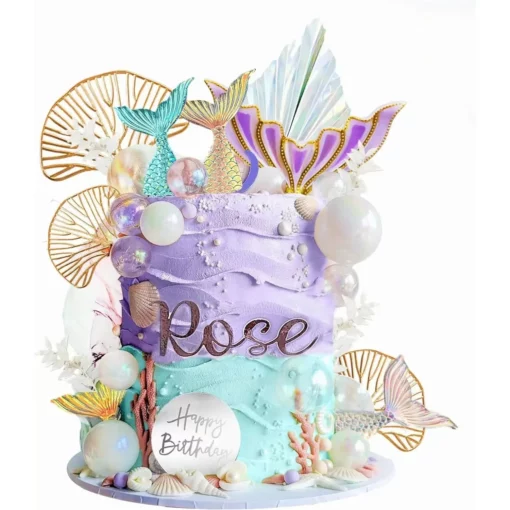 Decoratiune Tort Eenimente Tematica Mica Sirena