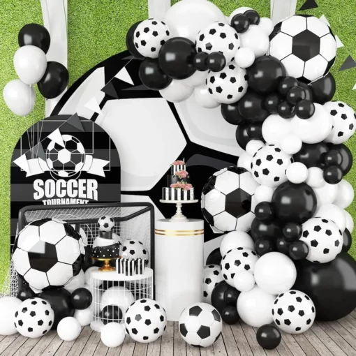 Arcada Baloane Tematica Fotbal Pentru Decor Evenimente 89 piese