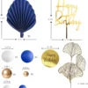 Decoratiune Tort Evenimente Royal Gold Blue