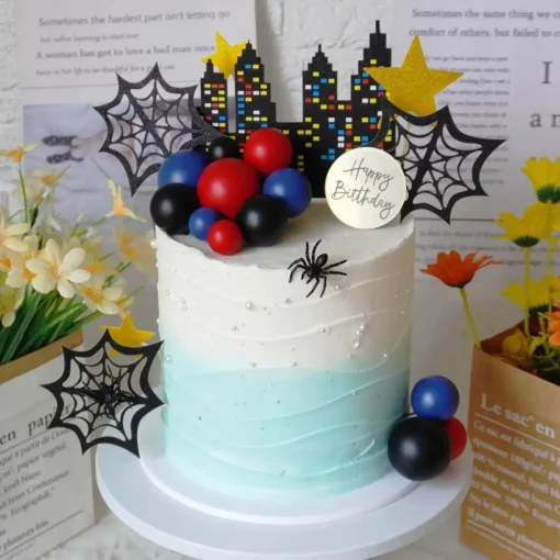 Decoratiune Tort Zi De Nastere Ultimate Spider Town