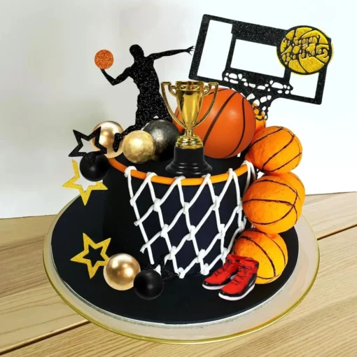 Decoratiune Tort Zi De Nastere Tematica Basket