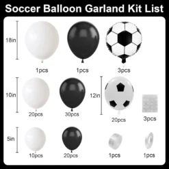 Arcada Baloane Tematica Fotbal Pentru Decor Evenimente 89 piese