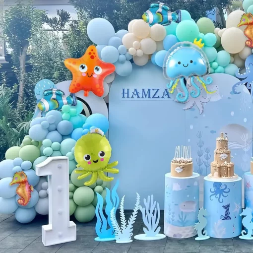 Arcada Baloane Set Tematica Ocean 127 Piese