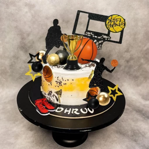 Decoratiune Tort Zi De Nastere Tematica Basket