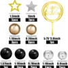 Decoratiune Tort Premium Gold Black Disco Party