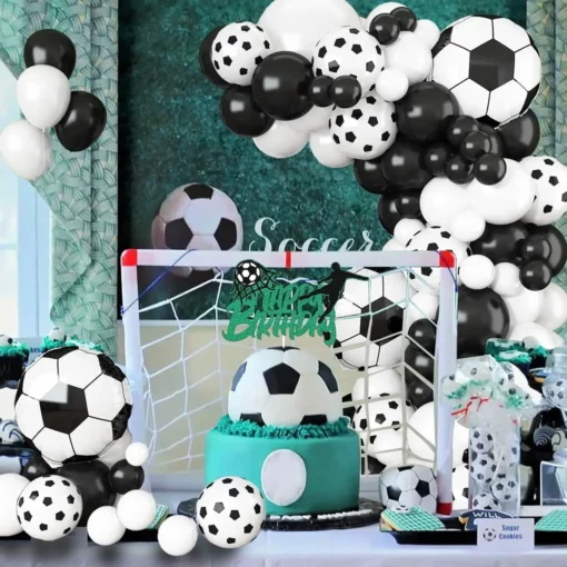 Arcada Baloane Tematica Fotbal Pentru Decor Evenimente 89 piese