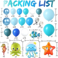 Arcada Baloane Set Tematica Ocean 127 Piese