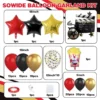 Arcada Baloane Hollywood Rosu Negru Auriu 93 Piese