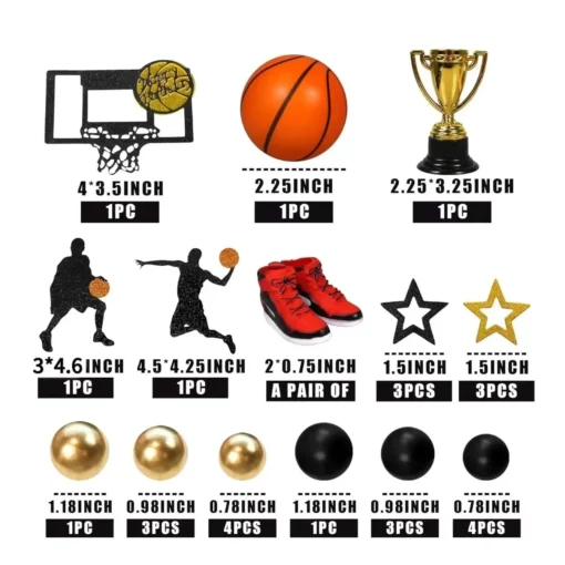 Decoratiune Tort Zi De Nastere Tematica Basket