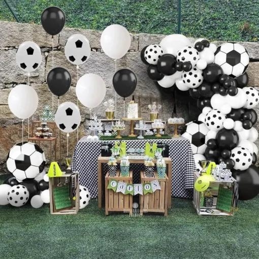 Arcada Baloane Tematica Fotbal Pentru Decor Evenimente 89 piese