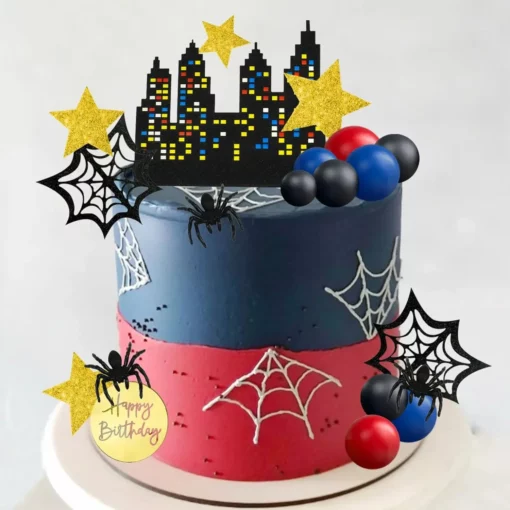 Decoratiune Tort Zi De Nastere Ultimate Spider Town