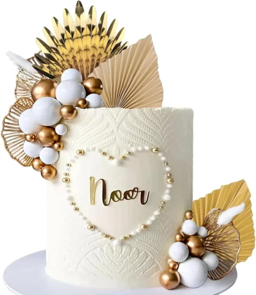 Decoratiune Tort Aniversare Royal Gold