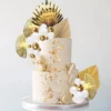 Decoratiune Tort Aniversare Royal Gold