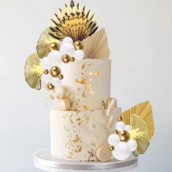 Decoratiune Tort Aniversare Royal Gold