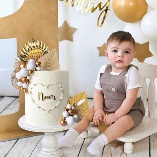 Decoratiune Tort Aniversare Royal Gold