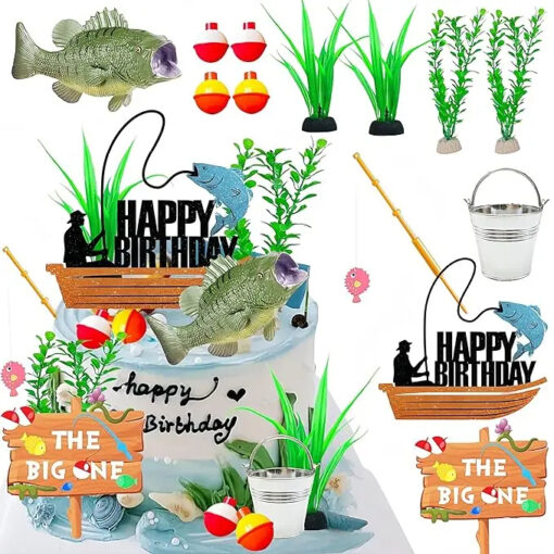 Decor Tort Aniversare Tematica Pentru Pescari