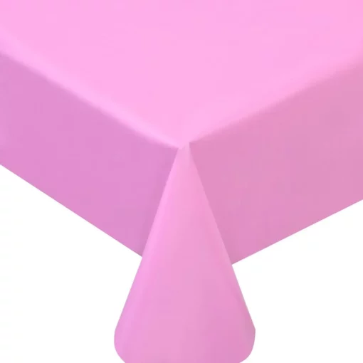 față de masă plastic roz 137x274 cm