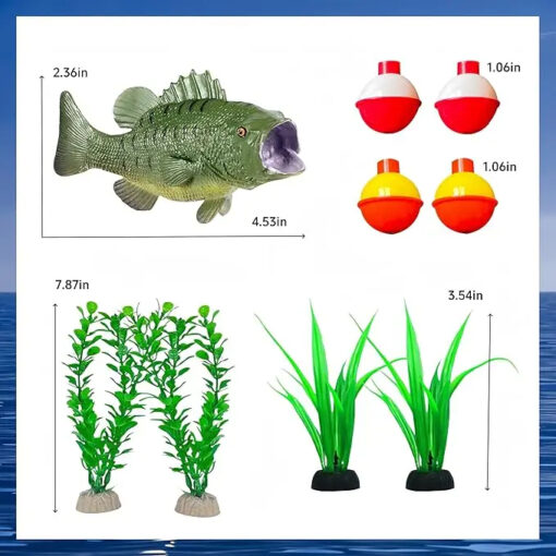 Decor Tort Aniversare Tematica Pentru Pescari TOP125 - imagine 3