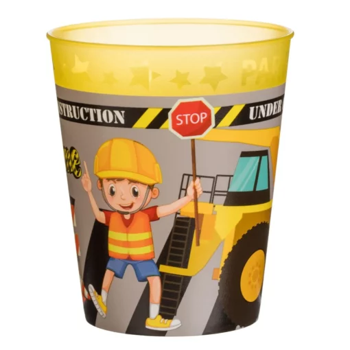 Pahar Din Plastic Petrecere Aniversare Vehicule De Santier