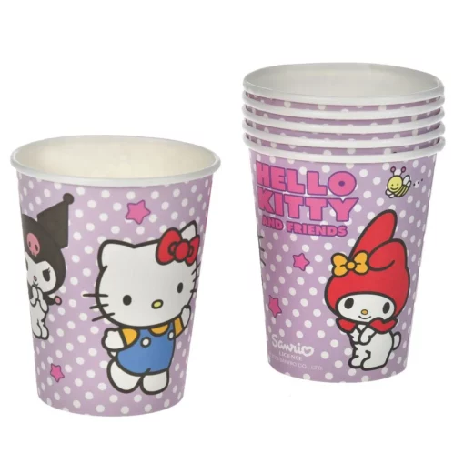 Set 6 Pahare Aniversare Petrecere Hello Kitty