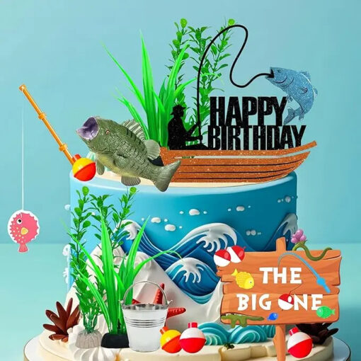 Decor Tort Aniversare Tematica Pentru Pescari