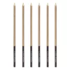 Set 6 Lumanari Premium Aniversare Auriu Metalizat Negru