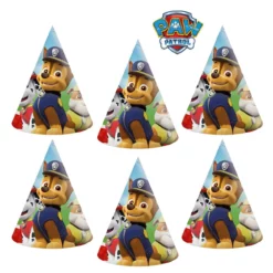 Set 6 Coifuri Petrecere Aniversare Paw Patrol