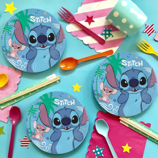 Set 6 Farfurii Aniversare Petrecere Stitch 19 cm