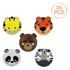 farfurii animale 5 modele animale 25 bucăți Ø18 cm