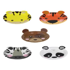 farfurii animale 5 modele animale 25 bucăți Ø18 cm
