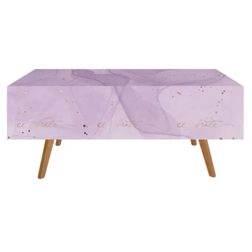 Fata De Masa Petrecere Aniversare Lila Marble Gold