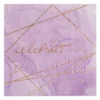 Servetele Hexagonale Elegante Let's Celebrate Lila Marble