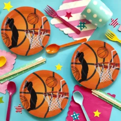 Set 6 Farfurii Aniversare Petrecere Tematica Basketball