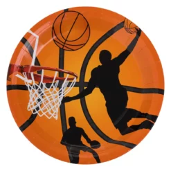 Set 6 Farfurii Aniversare Petrecere Tematica Basketball 23 cm