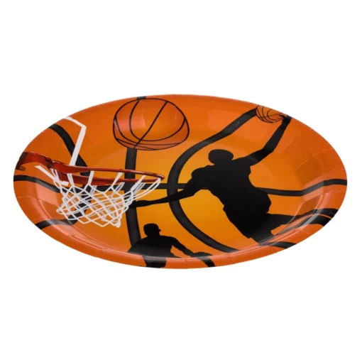 Set 6 Farfurii Aniversare Petrecere Tematica Basketball 23 cm