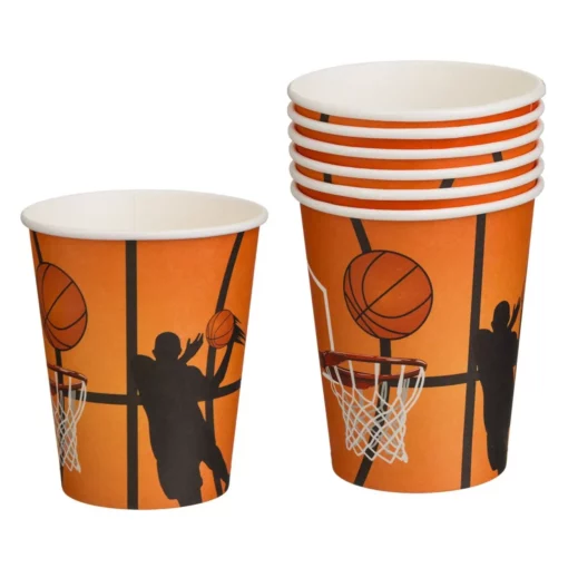 Set 6 Pahare Aniversare Petrecere Tematica Basketball