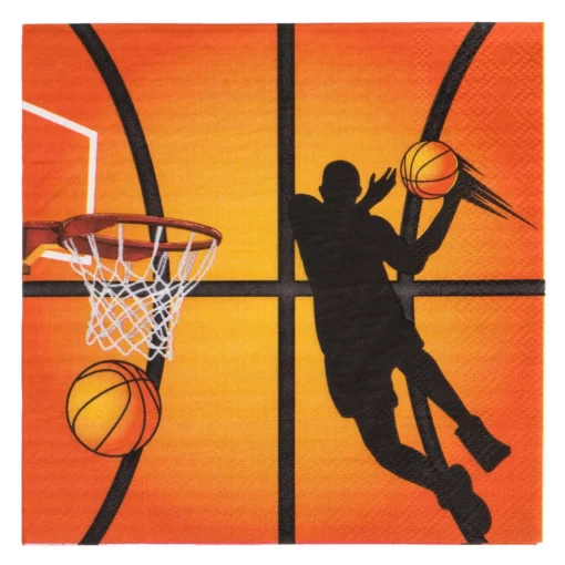 Set 12 Servetele Aniversare Petrecere Tematica Basketball