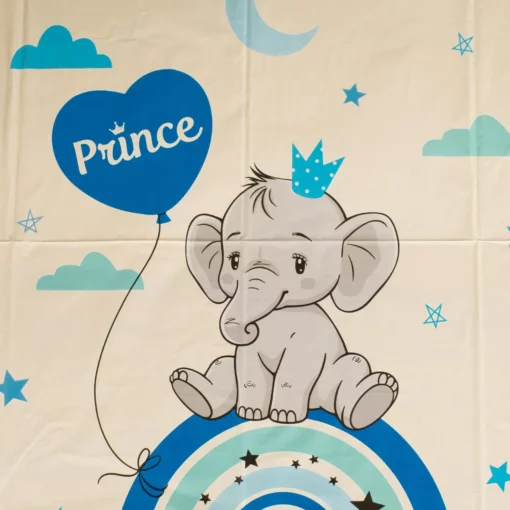 față de masă Elefant Curcubeu Prince bej bleu 120x180 cm